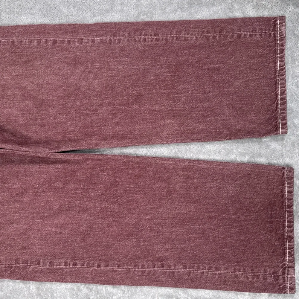 Vintage Levis 501 XX Jeans Mens 42x32 (Fits 40x29) )Burgundy Button Fly Straight - Picture 3 of 11